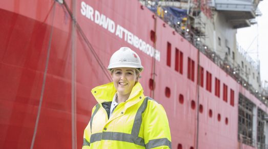 Assistant ship manager Claire Biggar
